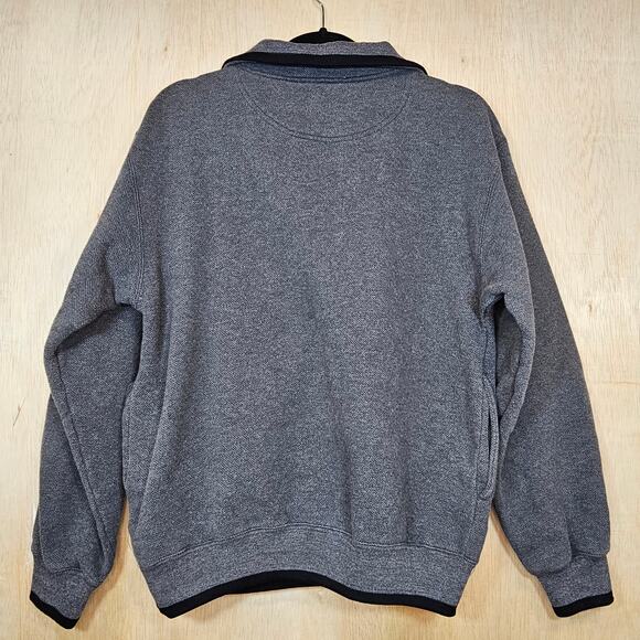 Tri-Mountain Everest 682 Gray/Black Heavyweight Pullover Sweatshirt‎ Size Small - Picture 3 of 6